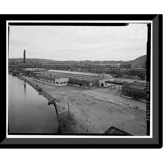 Historic Framed Print, Scovill Brass Works, 59 Mill Street, Waterbury, New Haven County, CT - 69, 17-7/8" x 21-7/8"