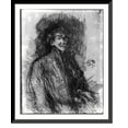 thumbnail image 1 of Historic Framed Print, [Self-portrait of Whistler], 17-7/8" x 21-7/8", 1 of 1
