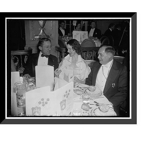 Historic Framed Print, Sen. Carl Hatch, Mrs. Sherwood Jones, Soterios Nicholson, 17-7/8" x 21-7/8"