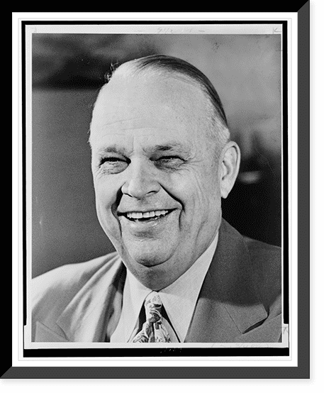 Historic Framed Print, [Senator Robert S. Kerr, head-and-shoulders