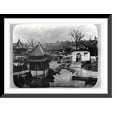 thumbnail image 1 of Historic Framed Print, Shanghai, China - View of the bund inside the wall, 17-7/8" x 21-7/8", 1 of 9