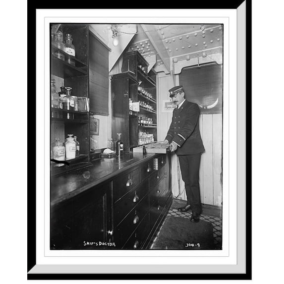 Historic Framed Print, Ship's Doctor, 17-7/8" x 21-7/8"
