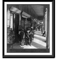 thumbnail image 1 of Historic Framed Print, Shops and shoppers in the popular Rue de Rivoli, Paris, 17-7/8" x 21-7/8", 1 of 9