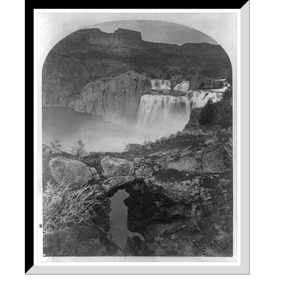 Historic Framed Print, Shoshone Falls Snake River Idaho. - 3, 17-7/8" x 21-7/8"