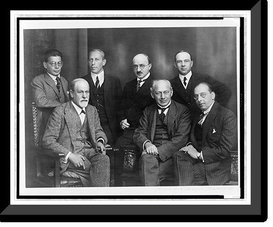 Historic Framed Print, [Sigmund Freud, three-quarter length portrait ...