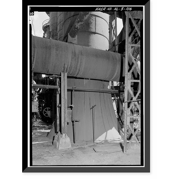 Historic Framed Print, Sloss-Sheffield Steel & Iron, First Avenue North Viaduct at Thirty-second Street, Birmingham, Jefferson County, AL - 105, 17-7/8" x 21-7/8"