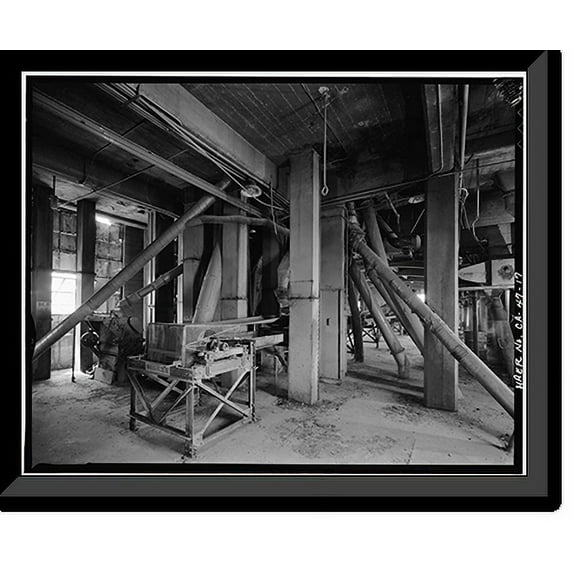 Historic Framed Print, Sperry Corn Elevator Complex, Weber Avenue (North side), West of Edison Street, Stockton, San Joaquin County, CA - 17, 17-7/8" x 21-7/8"