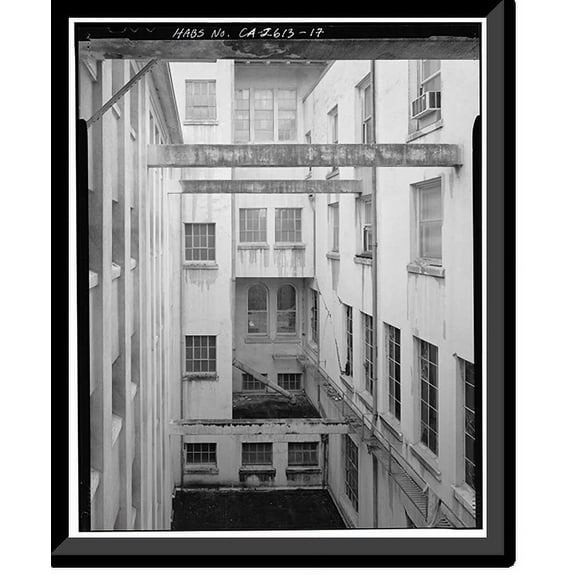 Historic Framed Print, Stanford University Library, Stanford University, Palo Alto, Santa Clara County, CA - 17, 17-7/8" x 21-7/8"