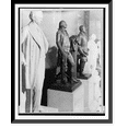 thumbnail image 1 of Historic Framed Print, [Statue of George Washington, full-length, standing, facing right], 17-7/8" x 21-7/8", 1 of 9