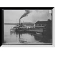 thumbnail image 1 of Historic Framed Print, [Steamer Mt. Washington at dock, Weirs, N.H.] - 2, 17-7/8" x 21-7/8", 1 of 9