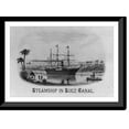 thumbnail image 1 of Historic Framed Print, Steamship in Suez Canal, 17-7/8" x 21-7/8", 1 of 9