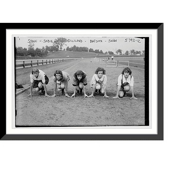 Historic Framed Print, Stine, Sable, Gilliland, Baston, Snow ready for race, 17-7/8" x 21-7/8"