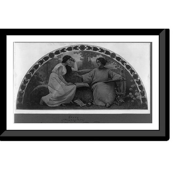 Historic Framed Print, Study, 17-7/8" x 21-7/8"