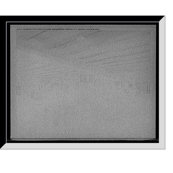 Historic Framed Print, Suburban concourse with ramp, Grand Central Terminal, N.Y. Central Lines, New York, 17-7/8" x 21-7/8"