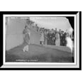 thumbnail image 1 of Historic Framed Print, Suffragettes at Bedloe's Isle, Miss Marg. Wycherly speaking, 17-7/8" x 21-7/8", 1 of 9