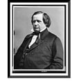 thumbnail image 1 of Historic Framed Print, [Supreme Court Judge Nathan Clifford, half-length portrait, facing left], 17-7/8" x 21-7/8", 1 of 9