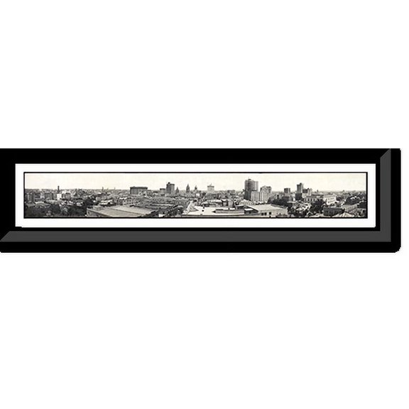 Historic Framed Print, TX 1912 Houston, Tex PHOTO, 36-3/8" x 8-3/8"