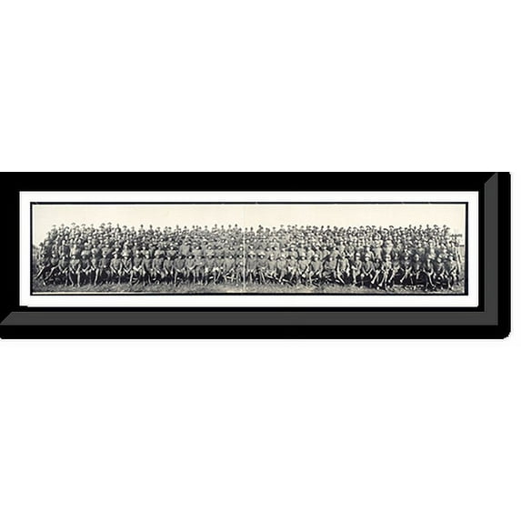 Historic Framed Print, TX 1913 a 4th and 6th Brigade Texas City PHOTO, 36-3/8" x 8-3/8"