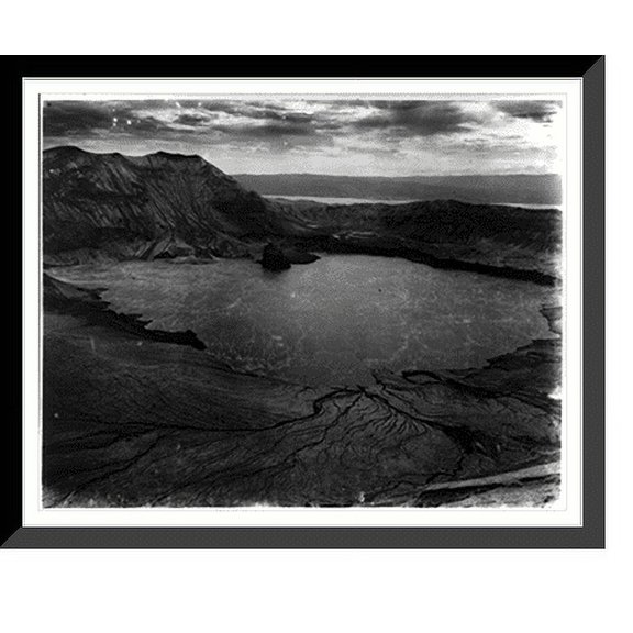 Historic Framed Print, Taal Volcano, Philippines, 17-7/8" x 21-7/8"