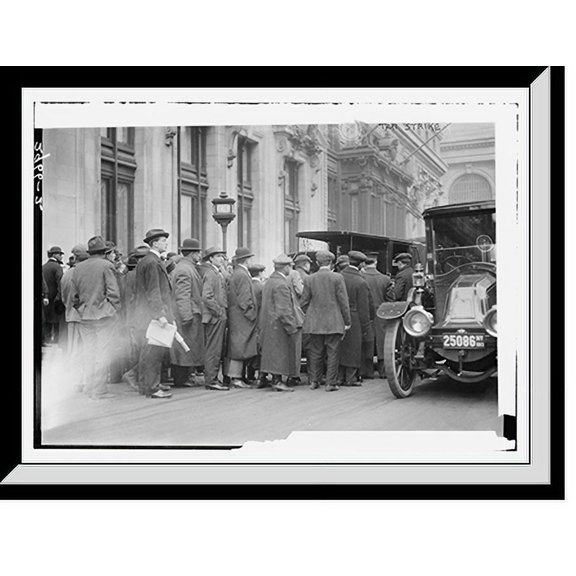 Historic Framed Print, Taxi Strike, 17-7/8" x 21-7/8"