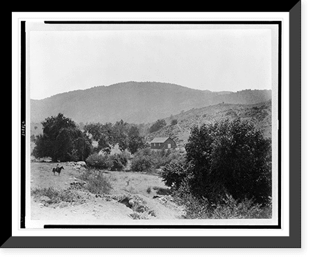 Historic Framed Print, Tejon ranch. Indian reservation ; the church, 17 ...