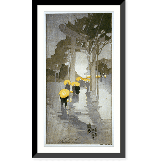 Historic Framed Print, Temple gate.Bertha Lum, 17-7/8" x 21-7/8"