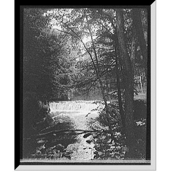 Historic Framed Print, The Falls, Bronx Park, New York, 17-7/8" x 21-7/8"