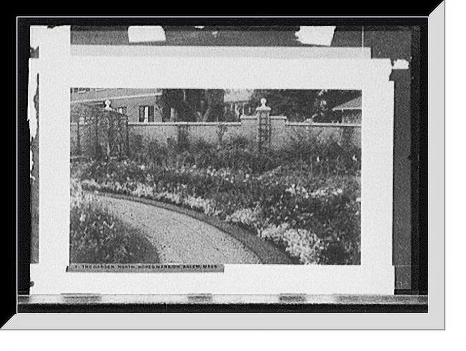 Historic Framed Print, The Garden, north, Ropes Mansion, Salem, Mass ...