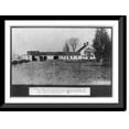 thumbnail image 1 of Historic Framed Print, The Hale mansion. East view from the walled garden, 17-7/8" x 21-7/8", 1 of 9