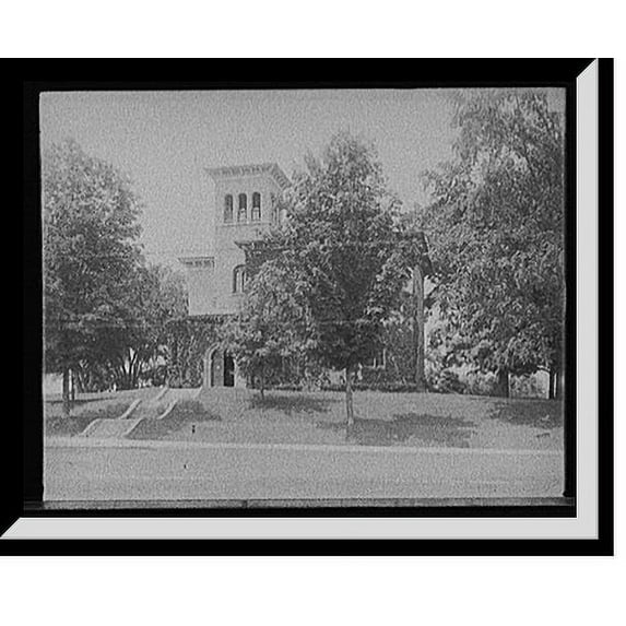 Historic Framed Print, The Library, Amherst College, 17-7/8" x 21-7/8"