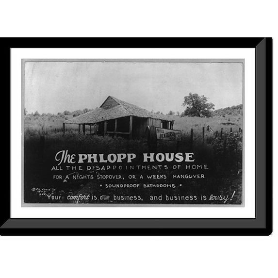 Historic Framed Print, The Phlopp House, 17-7/8" x 21-7/8"