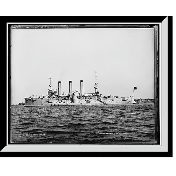 Historic Framed Print, The U.S.S. Brooklyn, 17-7/8" x 21-7/8"