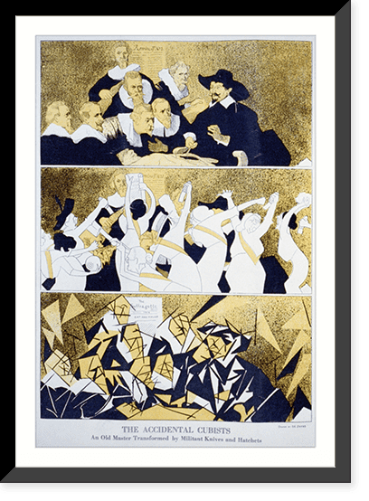 Historic Framed Print, The accidental cubists. An old master ...