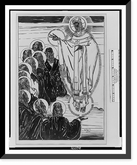 Historic Framed Print, [The ascension].Allen Rohan Crite., 17-7/8