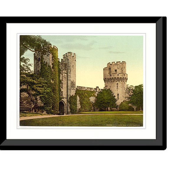 Historic Framed Print, The castle Warwick England, 17-7/8" x 21-7/8"