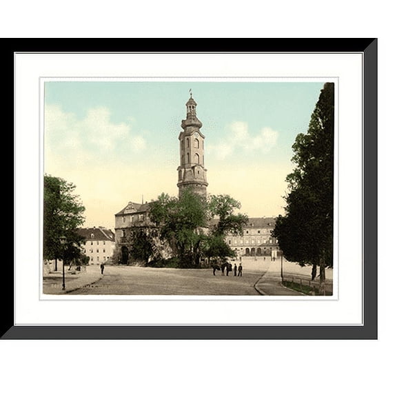 Historic Framed Print, The castle Weimar Thuringia Germany, 17-7/8" x 21-7/8"
