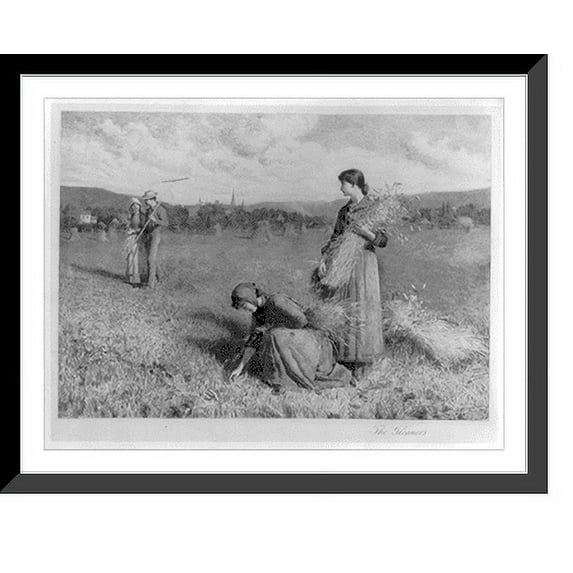 Historic Framed Print, The gleaners, 17-7/8" x 21-7/8"