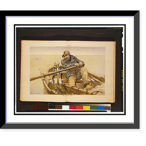 Historic Framed Print, The helping hand.J.K. after Renouf., 17-7/8" x 21-7/8"