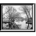 thumbnail image 1 of Historic Framed Print, The outlet of Lake Carsaljo [sic], Lakewood, N.J., 17-7/8" x 21-7/8", 1 of 9