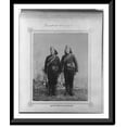thumbnail image 1 of Historic Framed Print, [The soldiers of the Fire Brigade with bugles, axes, carbines, and helmets] - 2, 17-7/8" x 21-7/8", 1 of 9