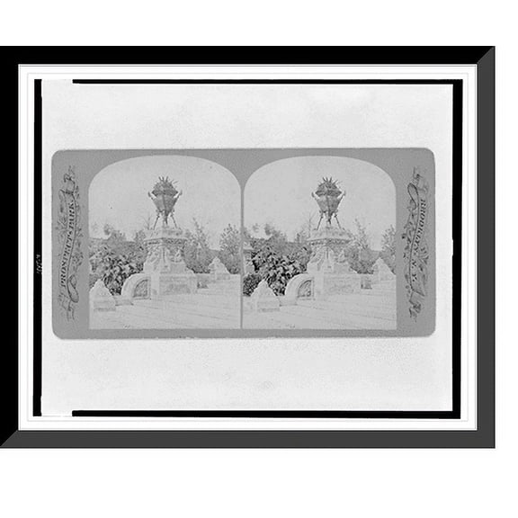 Historic Framed Print, The terrace in Pedestrian's Concourse, 17-7/8" x 21-7/8"