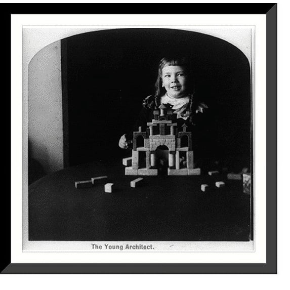 Historic Framed Print, The young architect, 17-7/8" x 21-7/8"