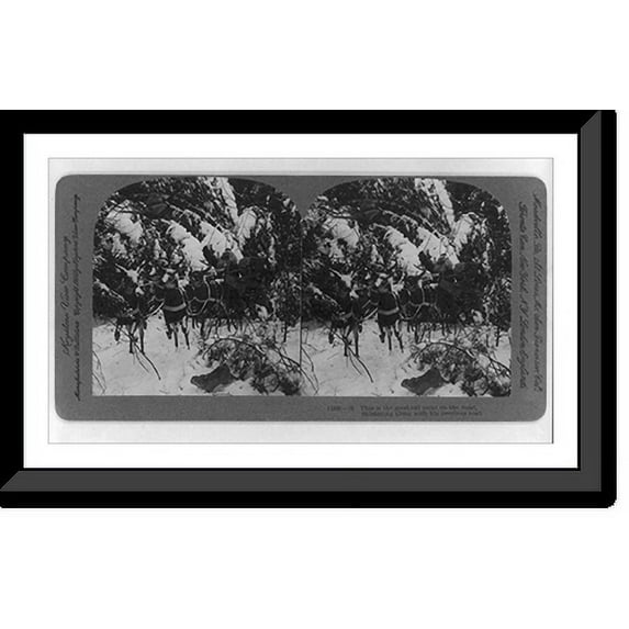 Historic Framed Print, This is the good old saint on the road. Skimming along with his precious load, 17-7/8" x 21-7/8"