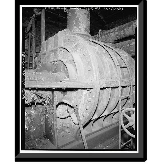 Historic Framed Print, Thomas By-Product Coke Works, 1200 Tenth Street West, Thomas, Jefferson County, AL - 83, 17-7/8" x 21-7/8"