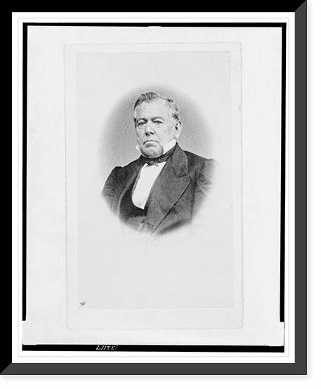 Historic Framed Print, [thomas Corwin, Head-and-shoulders Portrait 