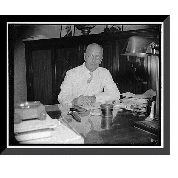 Historic Framed Print, Thomas Panter, Chief Eng. of the TVA investigating committee, 17-7/8" x 21-7/8"