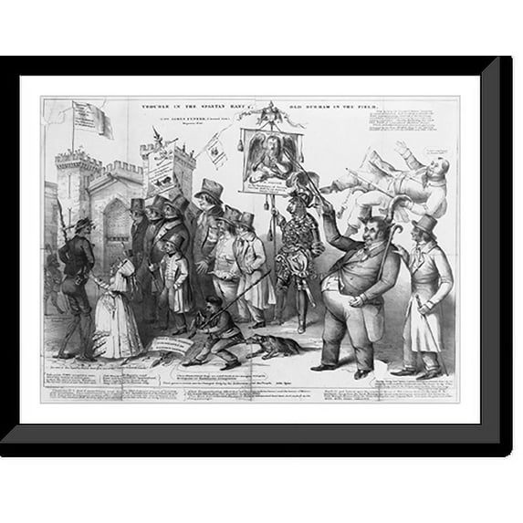Historic Framed Print, Trouble in the Spartan ranks. Old Durham in the field, 17-7/8" x 21-7/8"