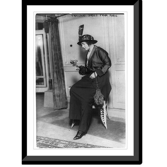Historic Framed Print, Trousers dress from Paris, 17-7/8" x 21-7/8"