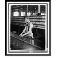 thumbnail image 1 of Historic Framed Print, Tube boy - 16 years - Mule room. Berkshire Cotton Mills. Location: Adams, Massachusetts.Lewis W. Hine., 17-7/8" x 21-7/8", 1 of 9
