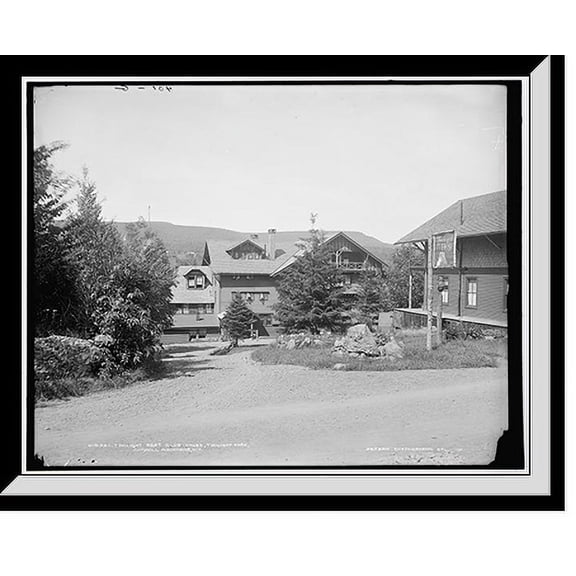 Historic Framed Print, Twilight Rest Club House, Twilight Park, Catskill Mountains, N.Y., 17-7/8" x 21-7/8"